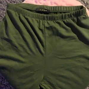 J.OUR Biker Shorts Dark Green 💚🖤